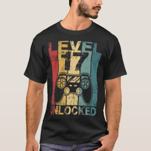 T-shirt Niveau 17 Déverrouillé Awesome 2005 jeu vidéo 17th