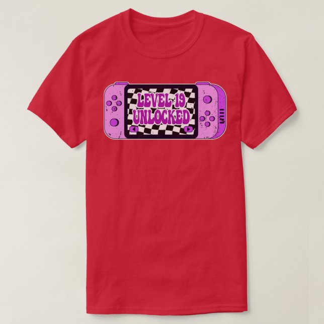 T-shirt Niveau 19 déverrouillé (Design devant)