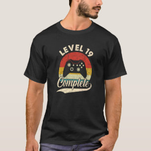 T-shirt Niveau 19 Terminer le 19e anniversaire de Mariage 