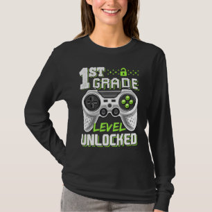T-shirt Niveau 1ère année débloqué jeu vidéo rentrée scola