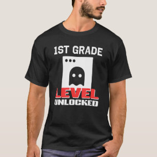 T-shirt Niveau 1ère année débloqué Joueur 1er jour d'école