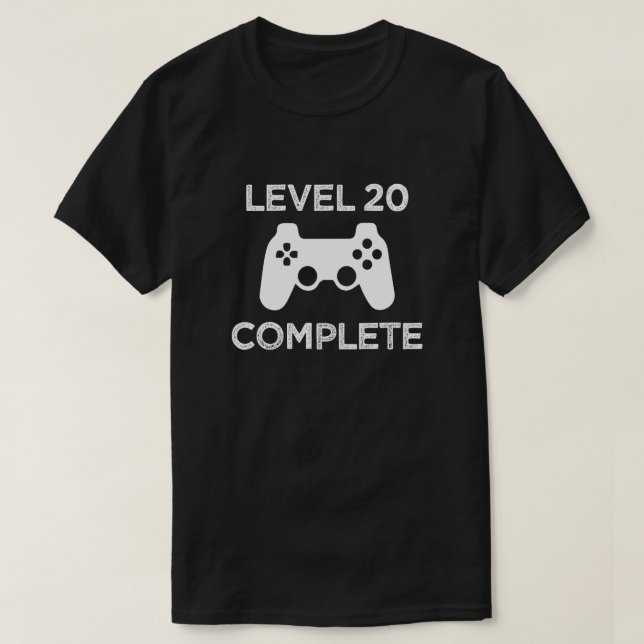 T-shirt Niveau 20 complet, la chemise des 21èmes hommes (Design devant)