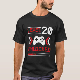T-shirt Niveau 20 déverrouillé - Joueurs 20e anniversaire