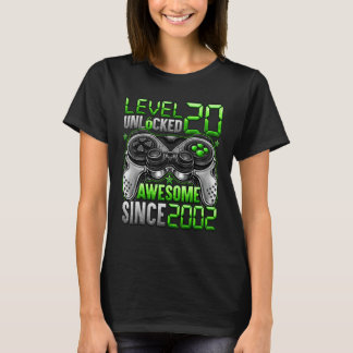 T-shirt Niveau 20 déverrouillé stupéfiant depuis 2002 20e