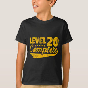 T-shirt Niveau 20 Fin du 20e anniversaire de Mariage Vinta