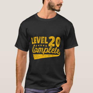 T-shirt Niveau 20 Fin du 20e anniversaire de Mariage Vinta