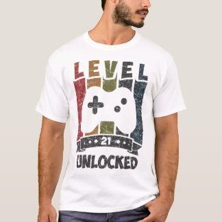 T-shirt niveau 21 jeu déverrouillé