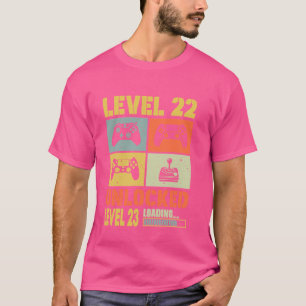 T-shirt Niveau 22 Déverrouillé Niveau 23 Chargement 22 Ans