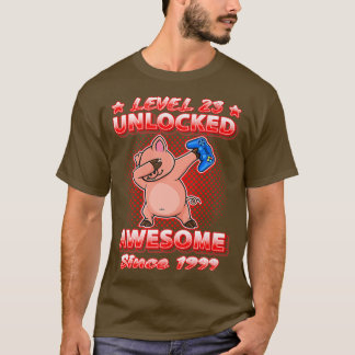 T-shirt Niveau 23 Joueurs déverrouillés nés 1999 Dabbing P