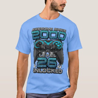 T-shirt Niveau 26 débloqué Incroyable Depuis 2000 26e Anni