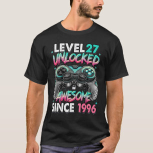 T-shirt Niveau 27 Déverrouillé stupéfiant depuis 1996 27e