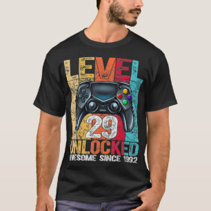 T-shirt Niveau 29 Déverrouillé stupéfiant depuis 1992 29e 