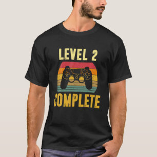 T-shirt Niveau 2 Complet 2E Anniversaire Mariage Drôle Vi