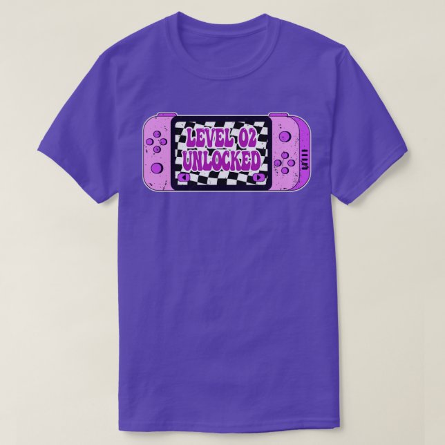 T-shirt Niveau 2 déverrouillé (Design devant)