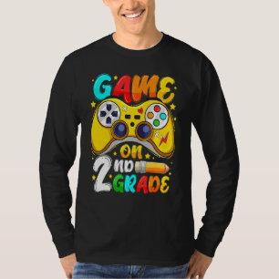 T-shirt Niveau 2e année débloqué Jeu sur le retour à l'éco