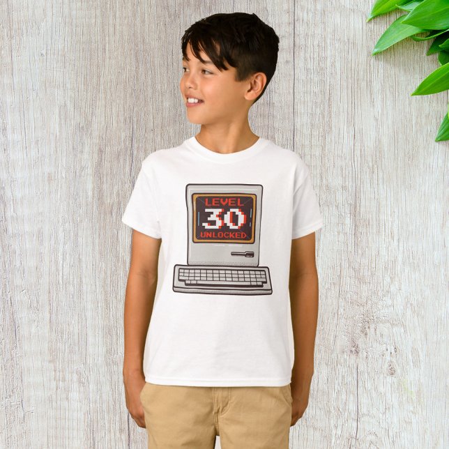 T-shirt Niveau 30 déverrouillé (Créateur téléchargé)