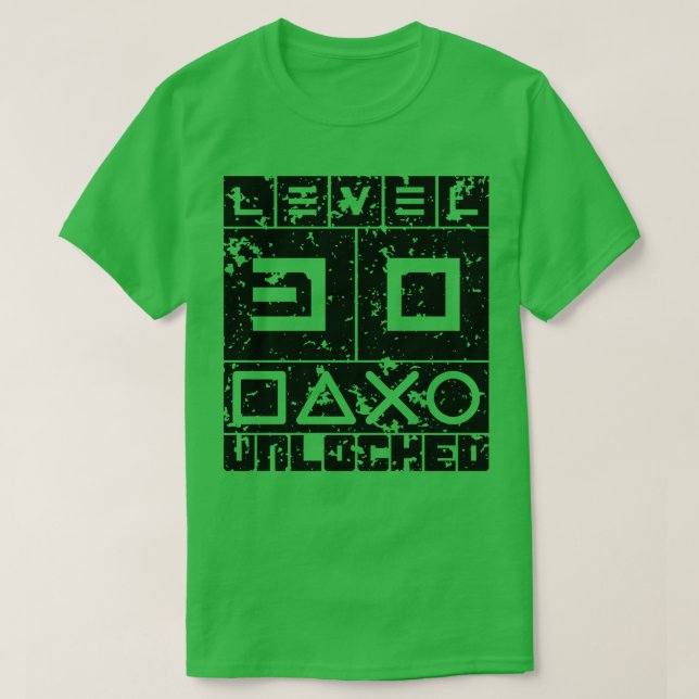 T-shirt Niveau 30 déverrouillé (Design devant)