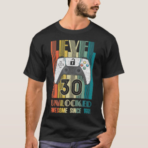 T-shirt Niveau 30 Déverrouillé Awesome 30 jeu vidéo 199