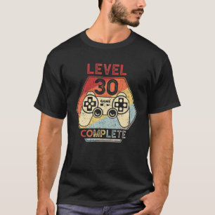 T-shirt Niveau 30 Jeu Vidéo Complet 30E Anniversaire Homm