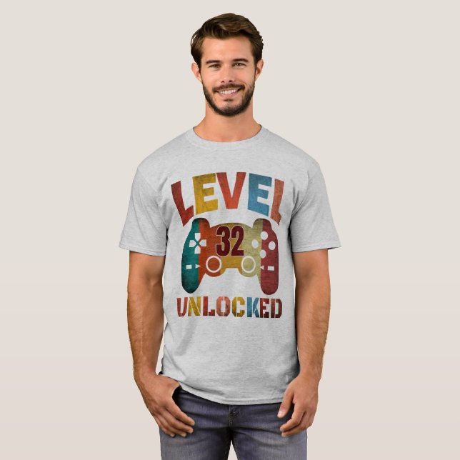 T-Shirt Niveau 32 débloqué (Devant entier)