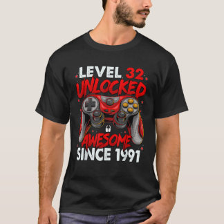 T-shirt Niveau 32 Déverrouillé stupéfiant depuis 1991 32e 