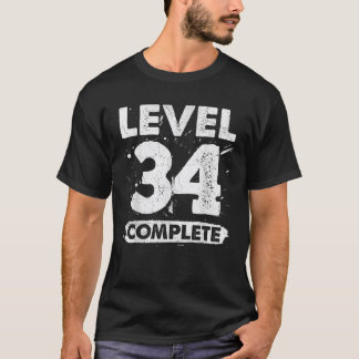 T-shirt Niveau 34 34e anniversaire mariage 34 ans