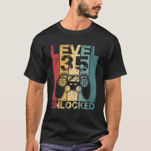 T-shirt Niveau 35 Déverrouillé Awesome 1988 jeu vidéo 35e