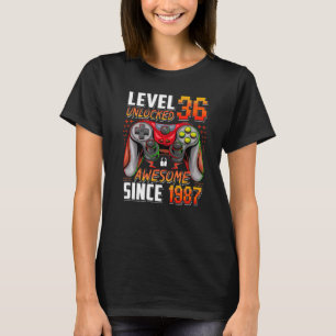 T-shirt Niveau 36 Déverrouillé stupéfiant depuis 1987 36e