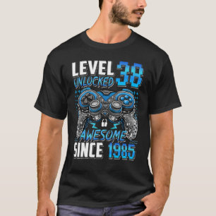T-shirt Niveau 38 Déverrouillé stupéfiant depuis 1985 38e