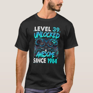 T-shirt Niveau 39 Déverrouillé stupéfiant depuis 1984 39e