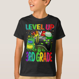 T-shirt Niveau 3e année Retour à l'école Déverrouillé