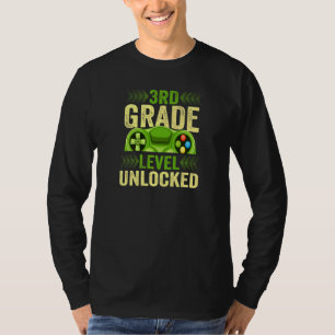 T-shirt Niveau 3e débloqué Joueur Premier Jour D'école
