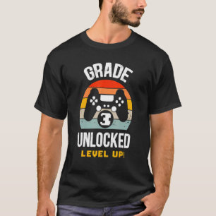 T-shirt Niveau 3ème débloqué Level Up Gamer Retour à l'éco