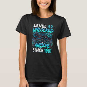 T-shirt Niveau 42 Déverrouillé stupéfiant depuis 1981 42e
