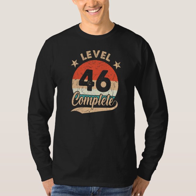 T-shirt Niveau 46 Complet Rétro 46e anniversaire Mariage F (Devant)