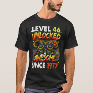 T-shirt Niveau 46 Déverrouillé stupéfiant depuis 1977 46e