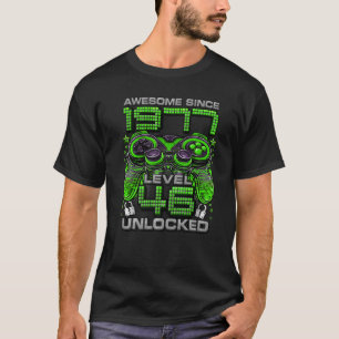 T-shirt Niveau 46 Déverrouillé stupéfiant depuis 1977 46e 