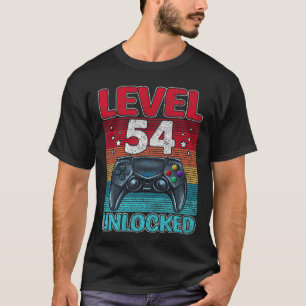 T-shirt Niveau 54 Débloqué Incroyable Depuis 1967 54e Anni