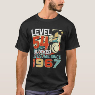 T-shirt Niveau 54 Déverrouillé Étonnant Depuis 1967 54E