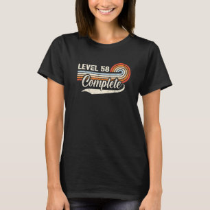 T-shirt Niveau 58 Terminer le 58e anniversaire du Mariage