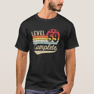 T-shirt Niveau 59 59e anniversaire de mariage complet 59 a