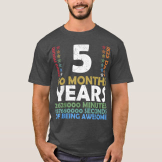 T-shirt Niveau 5 Jeu vidéo déverrouillé 5e anniversaire de