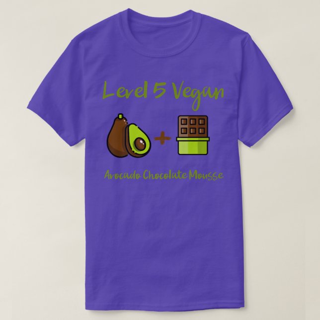T-shirt Niveau 5 Vegas Avocado Chocolat Mousse Raw Veggie (Design devant)