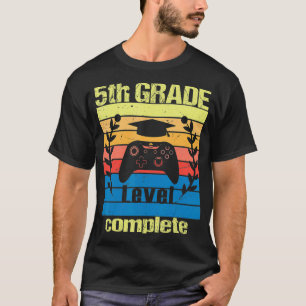 T-shirt Niveau 5e année complète Funny Graduation Vidéo Ga