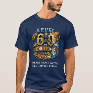 T-shirt Niveau 60 débloqué pour les 60 ans de plongée en s