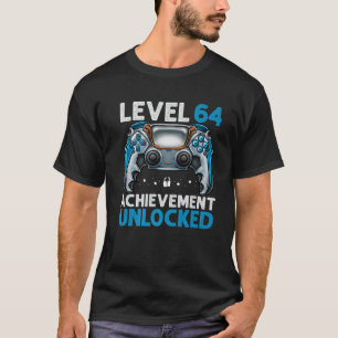 T-shirt Niveau 64 Déverrouillé Étonnant Depuis 1957 64E An