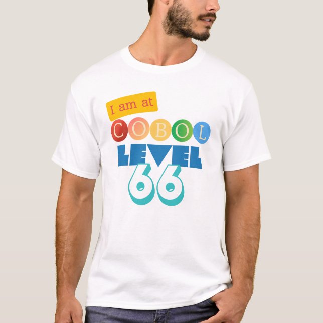 T-shirt Niveau 66 de programmation Cobol (Devant)