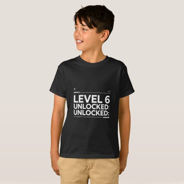 T-shirt Niveau 6 Débloqué (Devant entier)