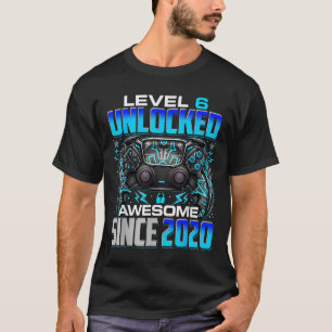 T-shirt Niveau 6 Débloqué Incroyable Depuis Anniversaire 2