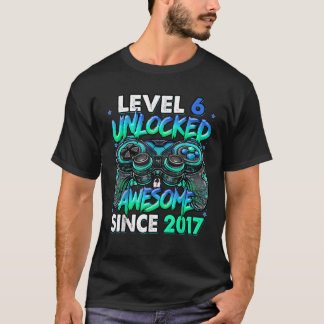 T-shirt Niveau 6 déverrouillé stupéfiant depuis 2017 6e an